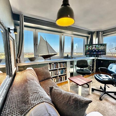 Super Apartament Grey Centrum 2X Metro Fast Wifi 300 Mbs Netflix Appletv Smarttv Spotify Panorama Miasta Varšava Exteriér fotografie