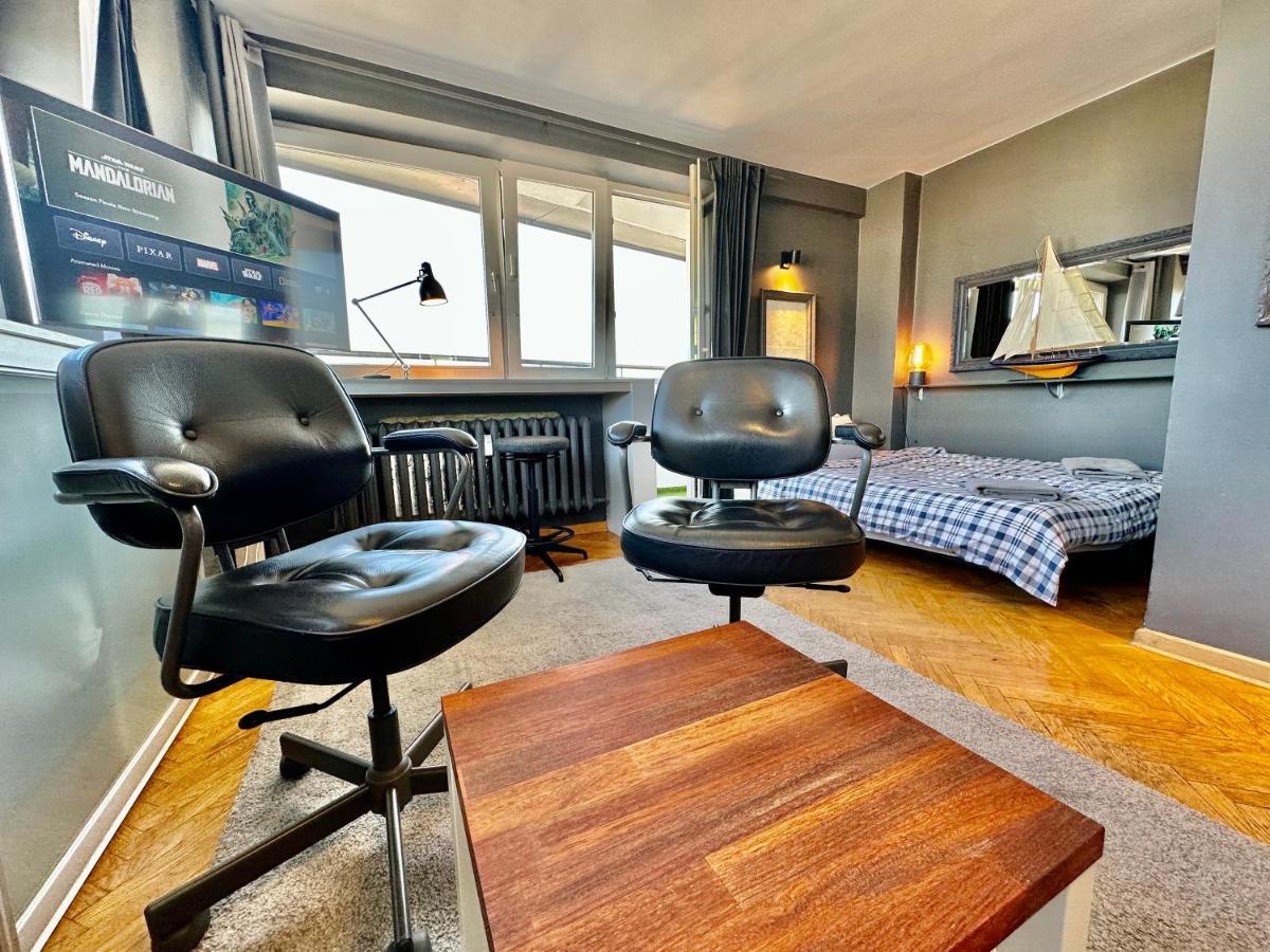 Super Apartament Grey Centrum 2X Metro Fast Wifi 300 Mbs Netflix Appletv Smarttv Spotify Panorama Miasta Varšava Exteriér fotografie