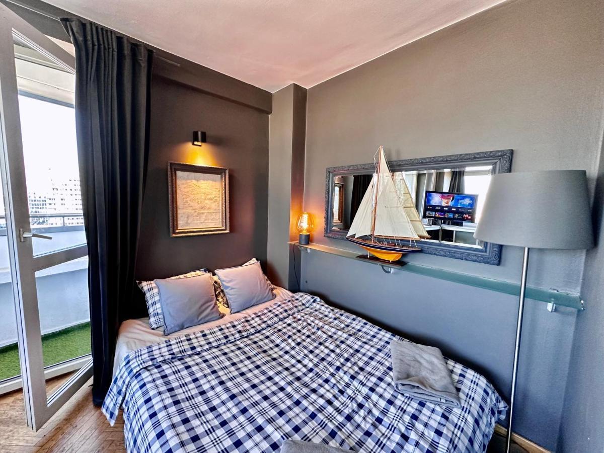 Super Apartament Grey Centrum 2X Metro Fast Wifi 300 Mbs Netflix Appletv Smarttv Spotify Panorama Miasta Varšava Exteriér fotografie
