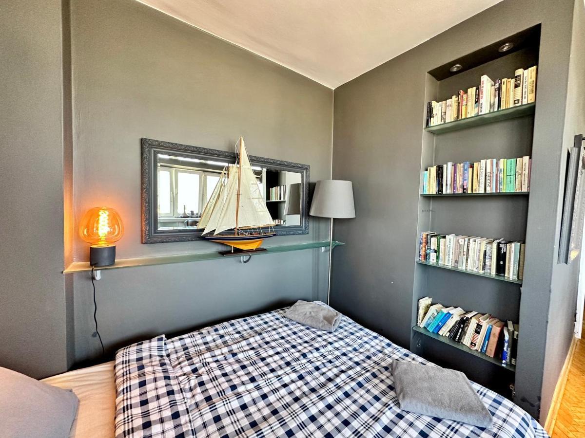 Super Apartament Grey Centrum 2X Metro Fast Wifi 300 Mbs Netflix Appletv Smarttv Spotify Panorama Miasta Varšava Exteriér fotografie