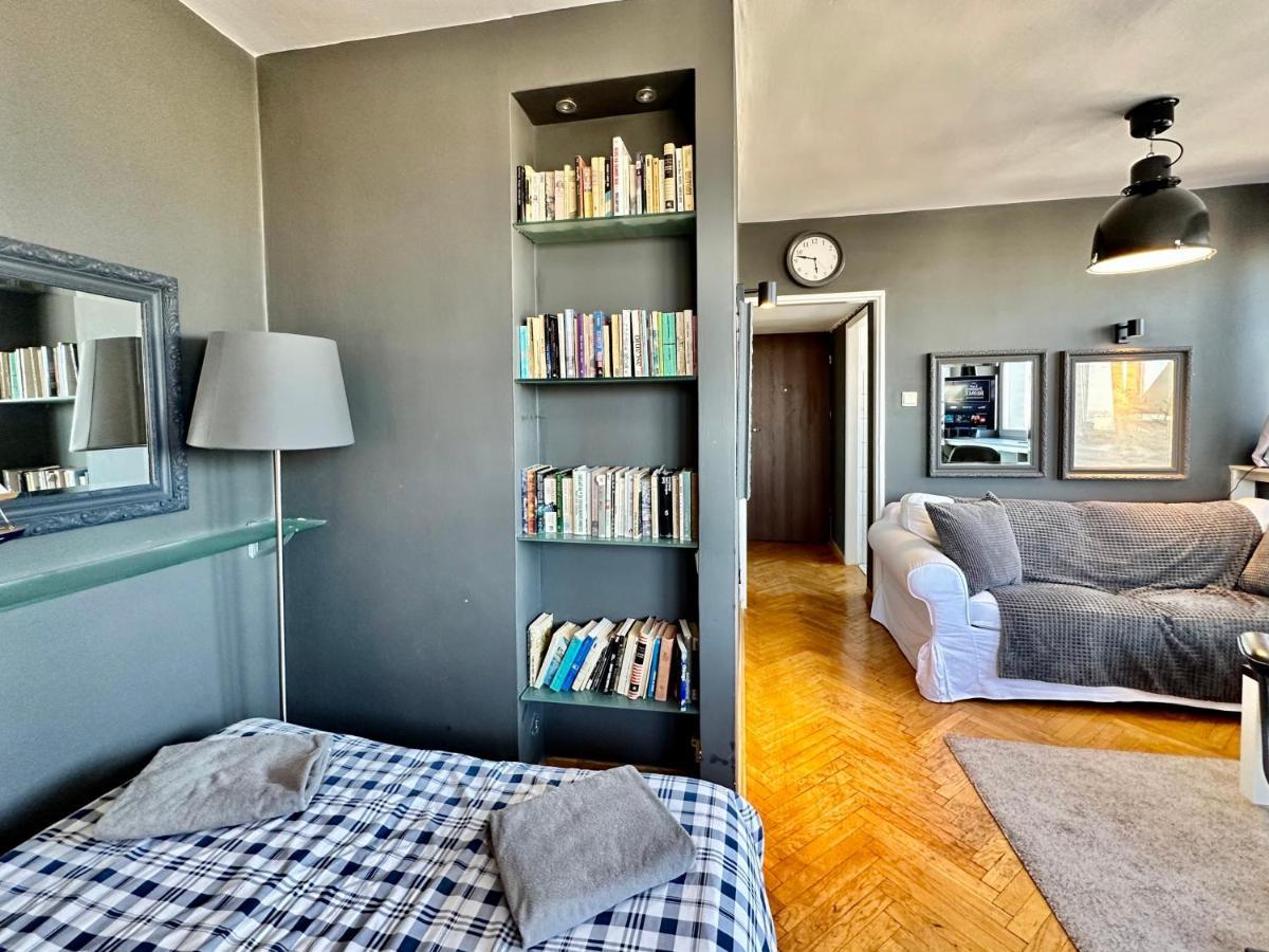 Super Apartament Grey Centrum 2X Metro Fast Wifi 300 Mbs Netflix Appletv Smarttv Spotify Panorama Miasta Varšava Exteriér fotografie
