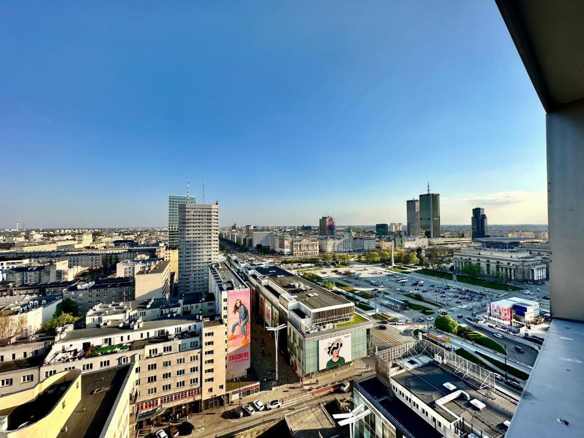 Super Apartament Grey Centrum 2X Metro Fast Wifi 300 Mbs Netflix Appletv Smarttv Spotify Panorama Miasta Varšava Exteriér fotografie