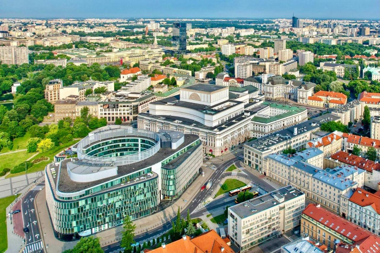 Super Apartament Grey Centrum 2X Metro Fast Wifi 300 Mbs Netflix Appletv Smarttv Spotify Panorama Miasta Varšava Exteriér fotografie