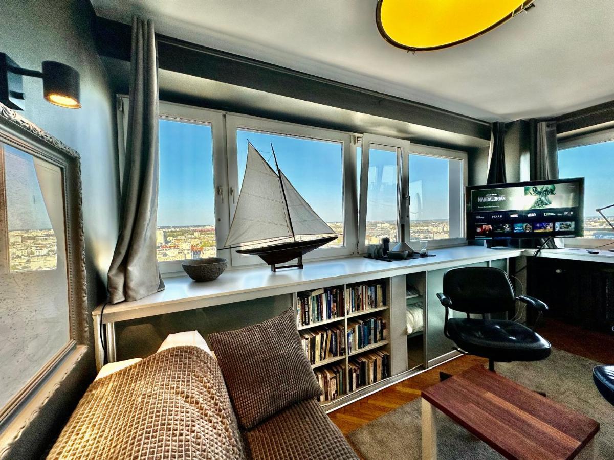 Super Apartament Grey Centrum 2X Metro Fast Wifi 300 Mbs Netflix Appletv Smarttv Spotify Panorama Miasta Varšava Exteriér fotografie