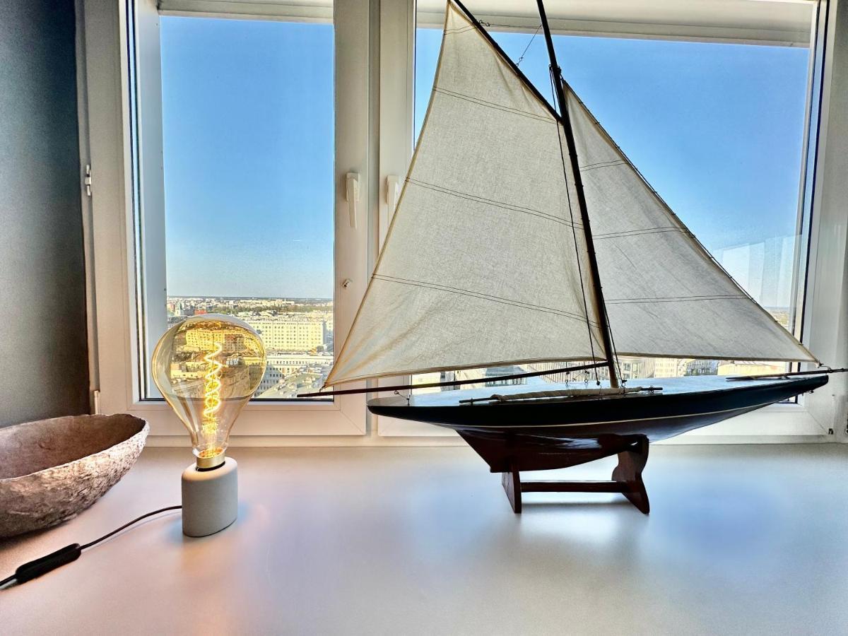 Super Apartament Grey Centrum 2X Metro Fast Wifi 300 Mbs Netflix Appletv Smarttv Spotify Panorama Miasta Varšava Exteriér fotografie