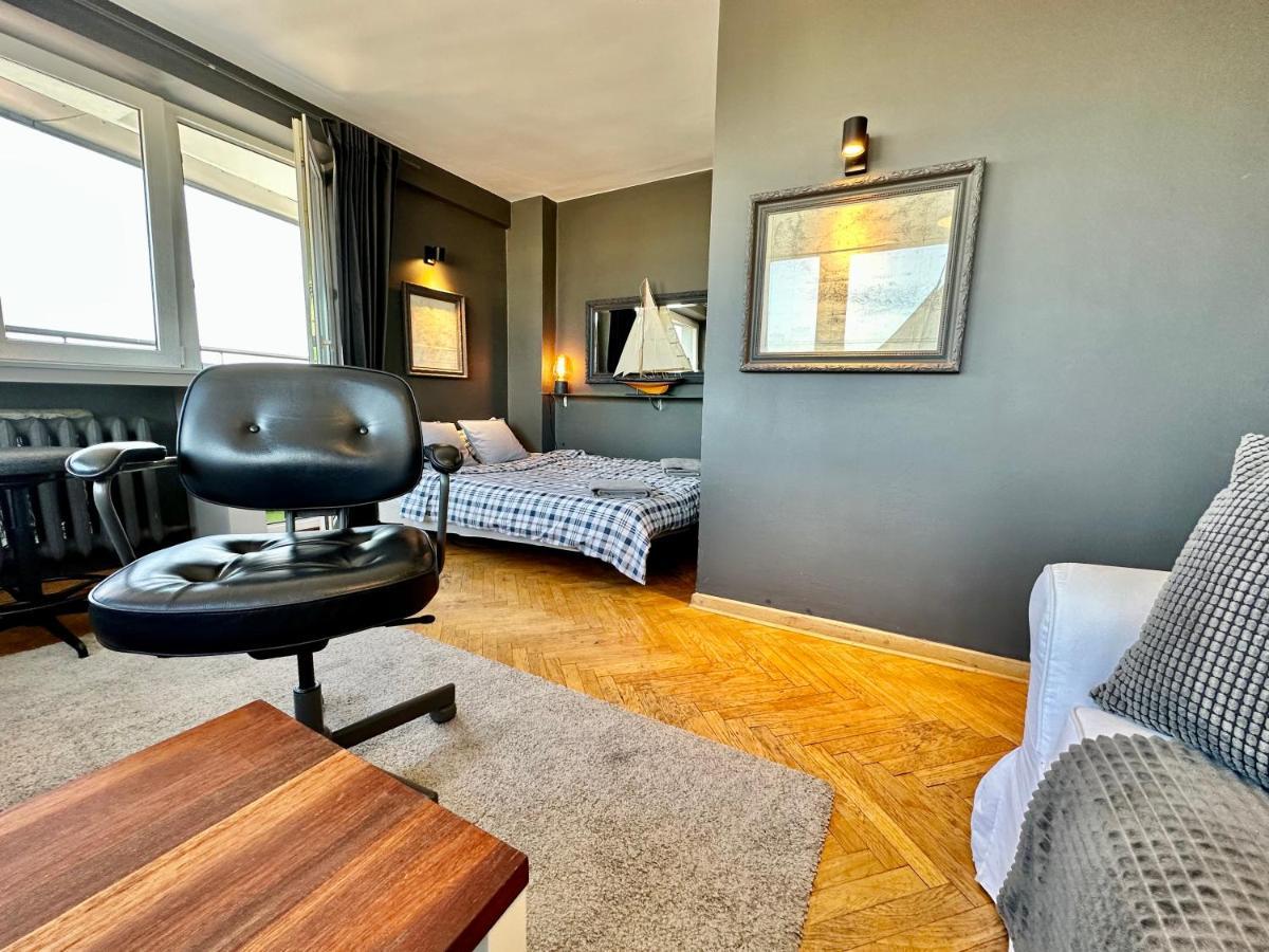 Super Apartament Grey Centrum 2X Metro Fast Wifi 300 Mbs Netflix Appletv Smarttv Spotify Panorama Miasta Varšava Exteriér fotografie